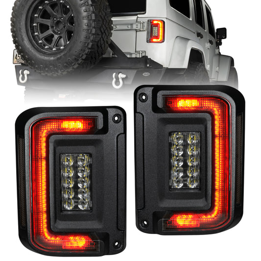 Oracle 07-17 Jeep Wrangler JK Flush Mount LED Tail Lights - Tinted SEE WARRANTY