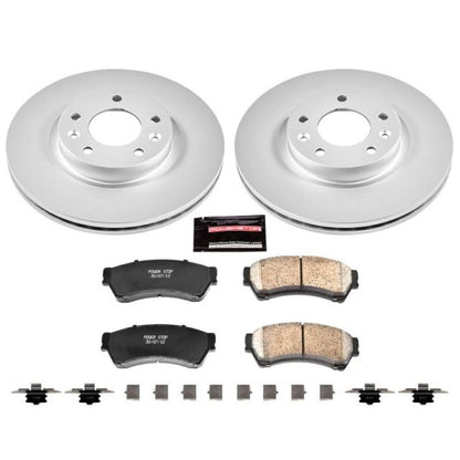 Power Stop 06-12 Ford Fusion Front Z17 Evolution Geomet Coated Brake Kit