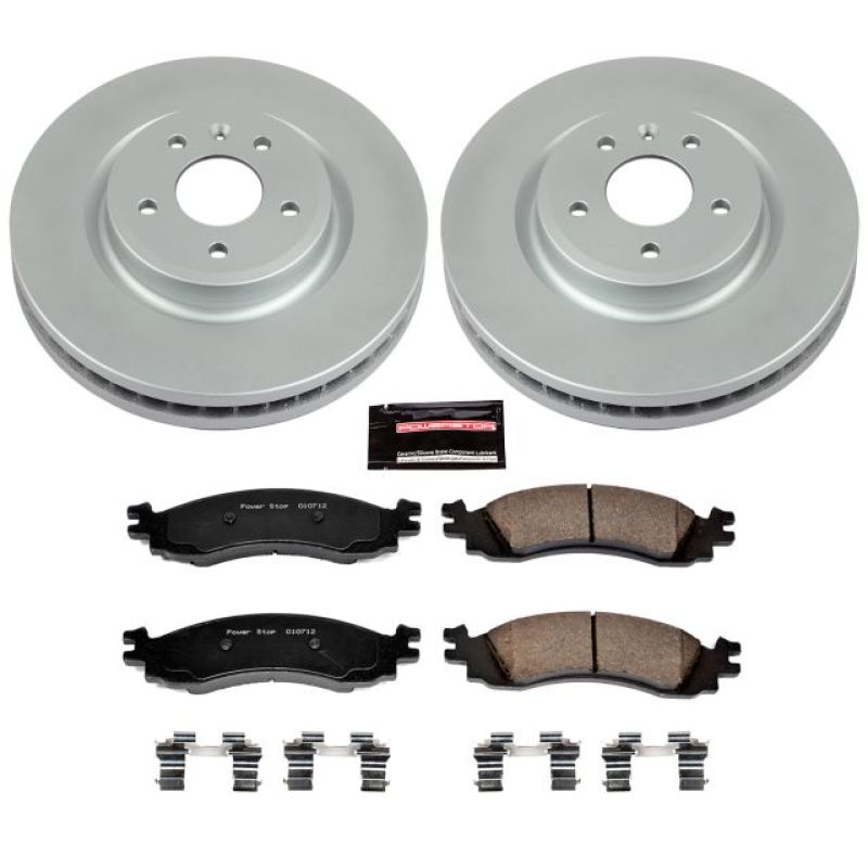 Power Stop 2010 Ford Taurus Front Z17 Evolution Geomet Coated Brake Kit