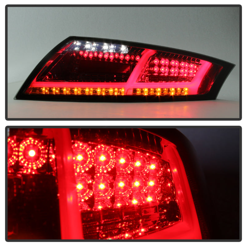 Spyder Audi TT 07-12 LED Tail Lights Smoke ALT-YD-ATT07-LED-SM