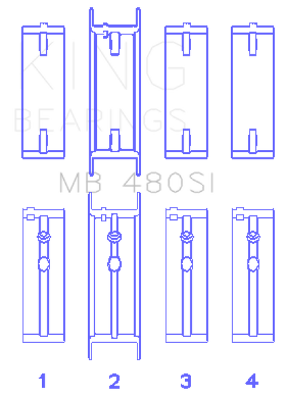 King Buick V6 Main Bearing Set