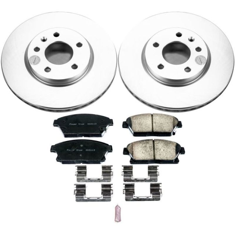 Power Stop 12-17 Buick Verano Front Z17 Evolution Geomet Coated Brake Kit