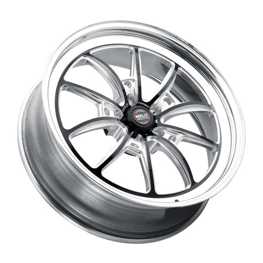 Weld S80 20x9 / 5x115 BP / 6.3in BS Black Wheel (High Pad) - Non-Beadlock