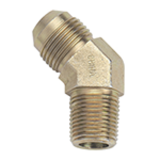 Fragola -10AN x 1/2 NPT 45 Degree Adapter - Steel