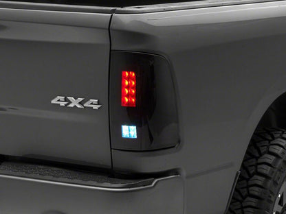 Raxiom 09-18 Dodge RAM 1500/2500/3500 Axial Series LED Tail Lights- Blk Housing (Smoked Lens)