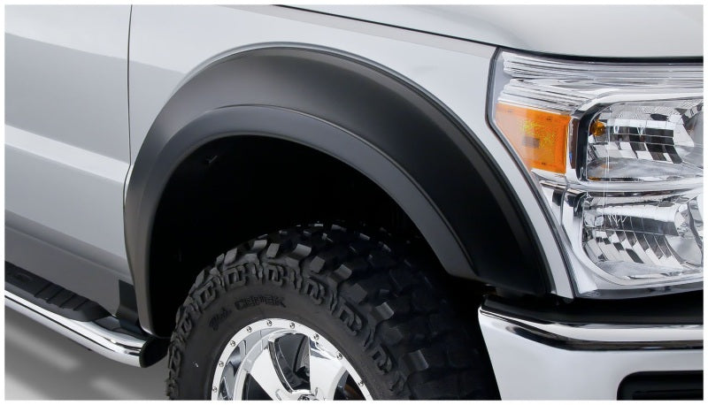 Bushwacker 11-16 Ford F-350 Super Duty Styleside Extend-A-Fender Style Flares 4pc - Black