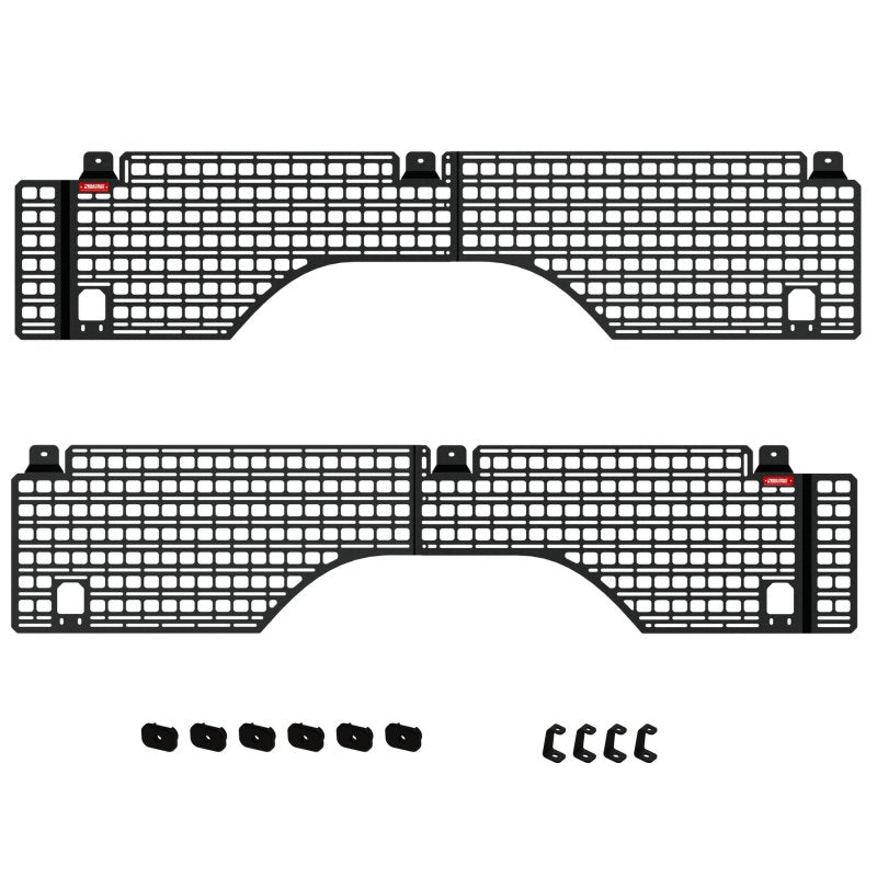 BuiltRight Industries 07-18 Chevrolet Silverado/GMC Sierra (6ft 7in Bed) Full Bedside Rack - 4pc Set