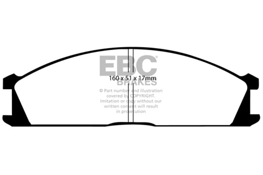 EBC 98-04 Nissan Frontier 2.4 2WD Ultimax2 Front Brake Pads