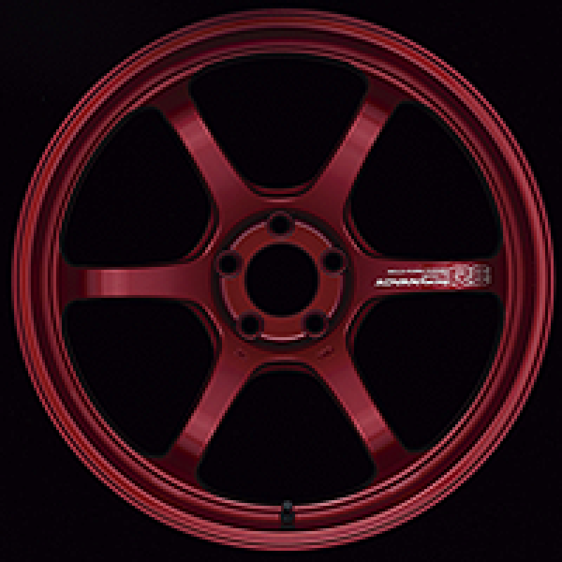 Advan R6 18x9.5 +45 5-100 Racing Candy Red Wheel