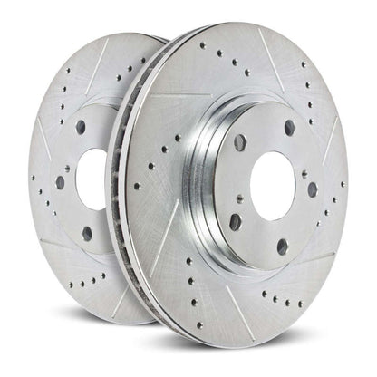 Power Stop 82-87 Buick Regal Front Evolution Drilled & Slotted Rotors - Pair