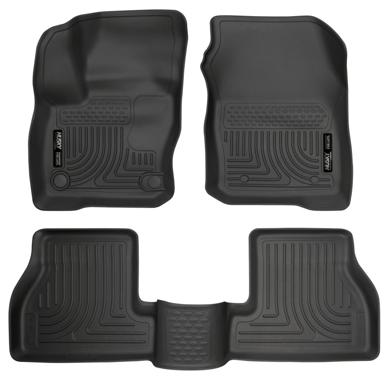 Husky Liners Weatherbeater 2016 Ford Focus RS Front & 2nd Seat Floor Liners - Black