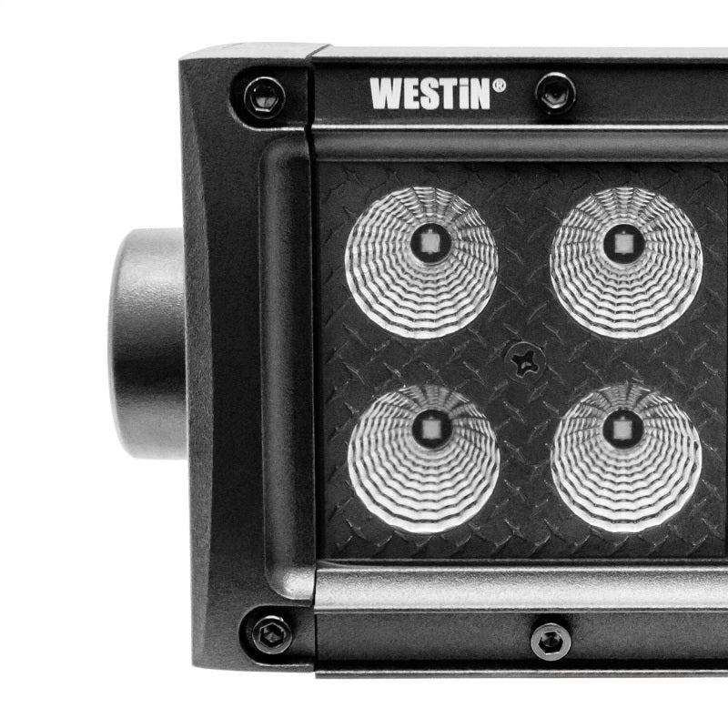 Westin B-FORCE LED Light Bar Double Row 2 inch Flood w/3W Cree - Black