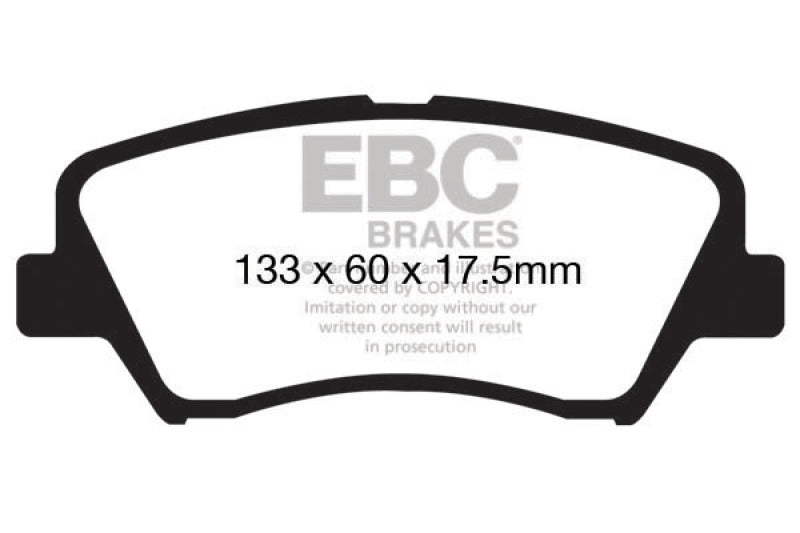 EBC 13+ Hyundai Elantra 1.8 Ultimax2 Front Brake Pads