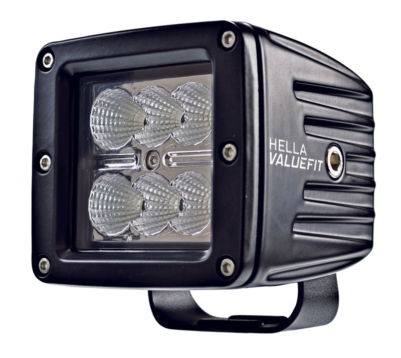 Hella Value Fit 3.1in - 18W Cube Flood Beam - LED Light