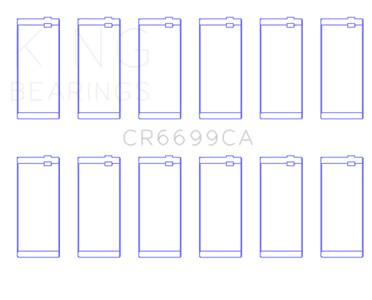 King Dodge Cummins B-Series L6 (Size Standard) Connecting Rod Bearing Set