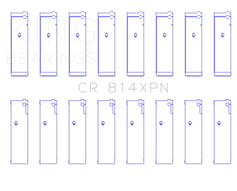 King Ford 351ci 5.8L 16V Connecting Rod Bearing Set