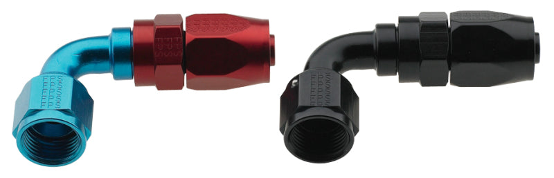 Fragola -4AN x 90 Degree Pro-Flow Hose End - Black