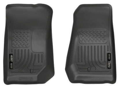 Husky Liners 07-12 Jeep Wrangler WeatherBeater Black Floor Liners