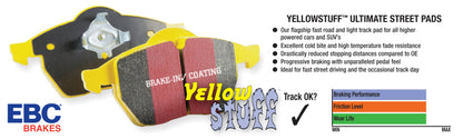 EBC 01-03 Audi S8 4.2 Yellowstuff Front Brake Pads