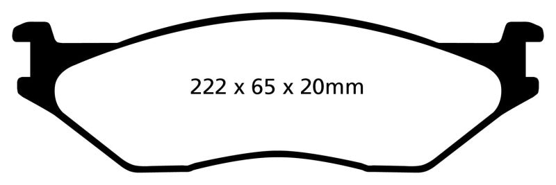 EBC 02-05 Ford Econoline E550 Yellowstuff Front Brake Pads