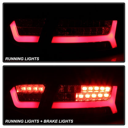 Spyder 09-12 Audi A6 LED Tail Lights - Black (ALT-YD-AA609-LED-BK)