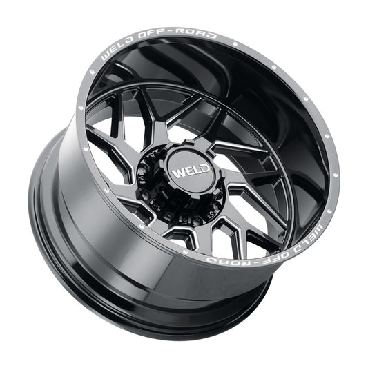 Weld Off-Road W117 22X10 Fulcrum 8X170 ET-18 BS4.75 Gloss Black MIL 125.1