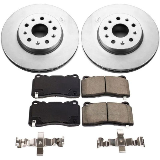 Power Stop 16-18 Cadillac CT6 Front Z17 Evolution Geomet Coated Brake Kit