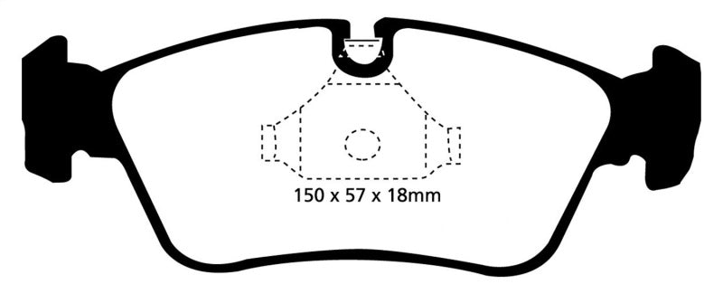 EBC 99-02 BMW Z3 2.5 Yellowstuff Front Brake Pads