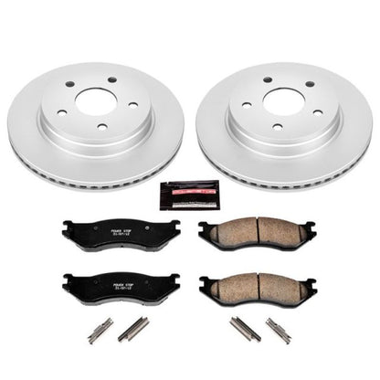 Power Stop 04-06 Dodge Durango Front Z17 Evolution Geomet Coated Brake Kit