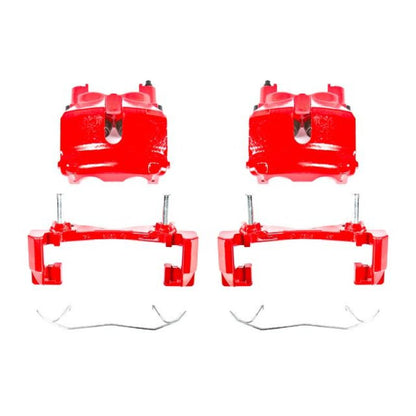 Power Stop 99-02 Jeep Grand Cherokee Front Red Calipers w/Brackets - Pair