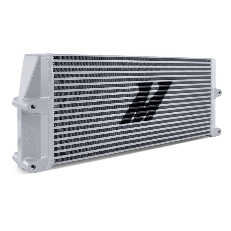 Mishimoto Heavy-Duty Oil Cooler - 17in. Same-Side Outlets - Silver