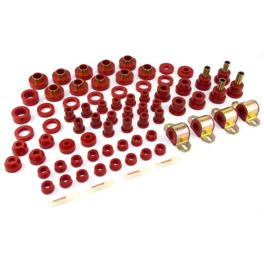 Rugged Ridge Polyurethane Bushing Kit Red 80-86 CJ