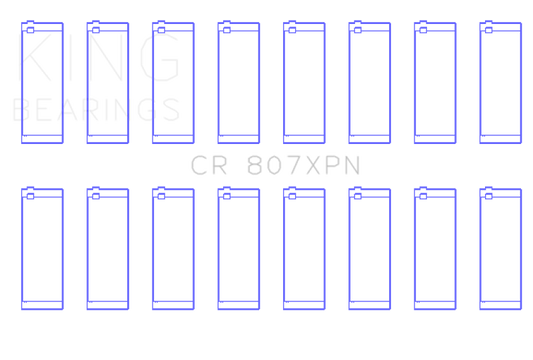 King Chevy LS1 / LS6 / LS3 (Size 010) Performance Rod Bearing Set