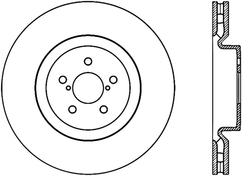 StopTech Slotted & Drilled Sport Brake Rotor