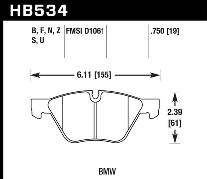 Hawk HP+ Street Brake Pads