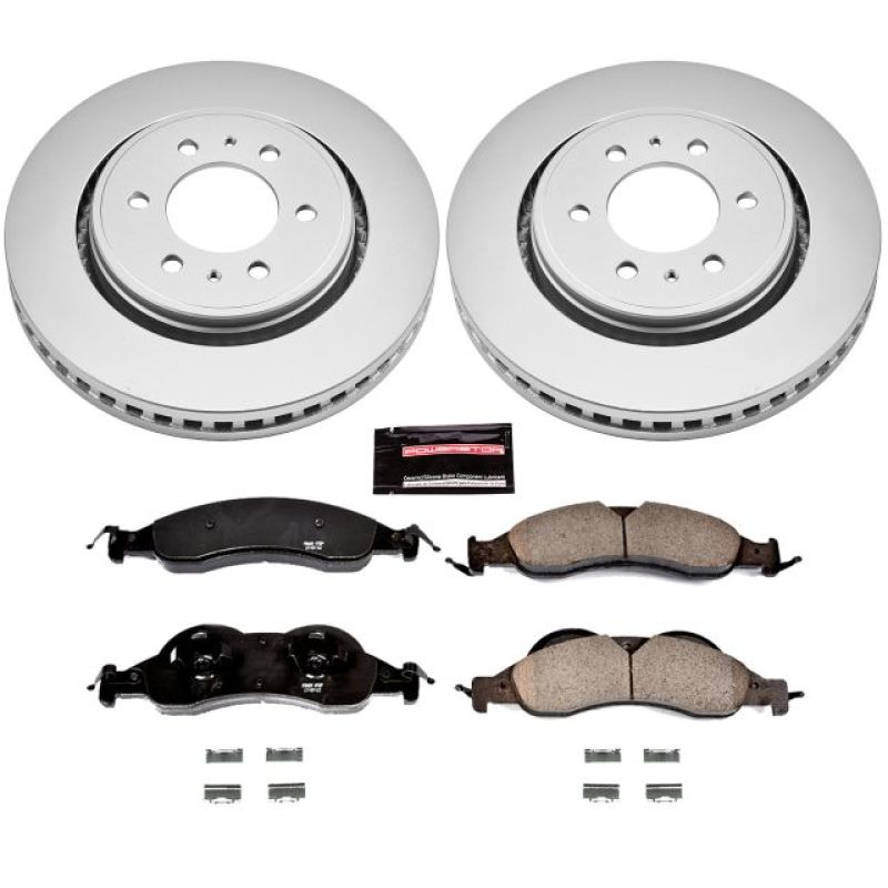 Power Stop 07-09 Ford Expedition Front Z17 Evolution Geomet Coated Brake Kit