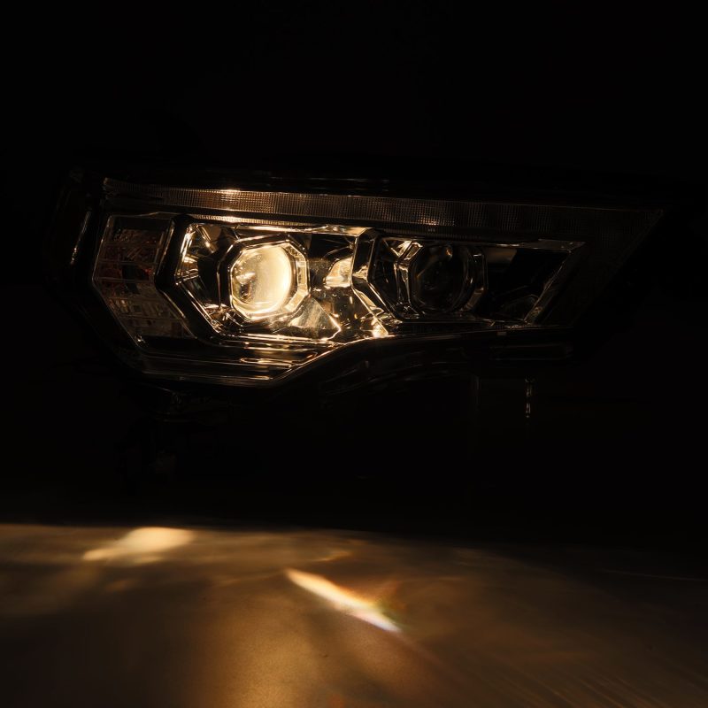 AlphaRex 14-20 Toyota 4Runner PRO-Series LED Proj Headlights Alpha-Black w/Sequential Signal/DRL