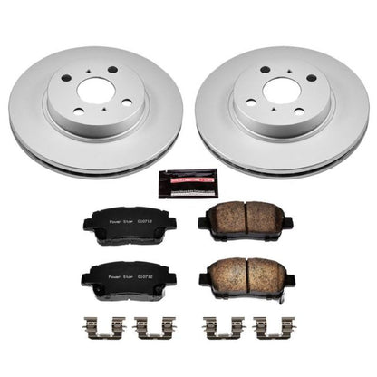 Power Stop 01-03 Toyota Prius Front Z17 Evolution Geomet Coated Brake Kit