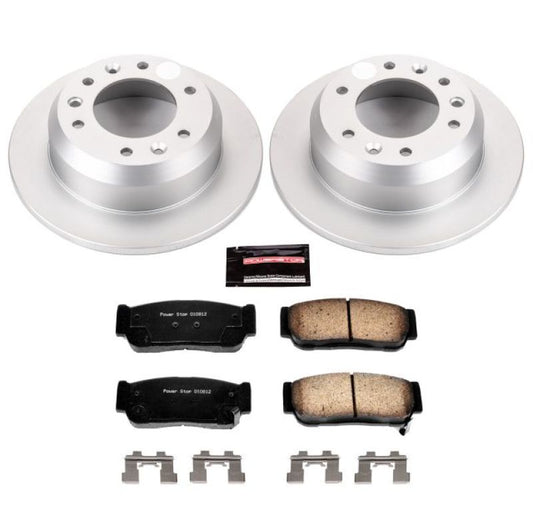 Power Stop 2007 Hyundai Entourage Rear Z17 Evolution Geomet Coated Brake Kit