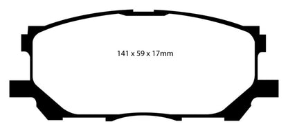 EBC 04-07 Lexus RX330 3.3 Greenstuff Front Brake Pads