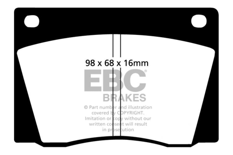 EBC 67-74 Ac 428 7.0 Yellowstuff Front Brake Pads