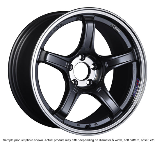 SSR GTX03 18x9.5 5x114.3 12mm Offset Black Graphite Wheel