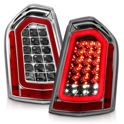 ANZO 11-14 Chrysler 300 LED Taillights Chrome w/ Sequential