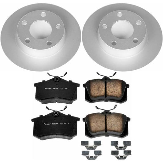 Power Stop 98-04 Audi A6 Quattro Rear Z23 Evolution Sport Coated Brake Kit