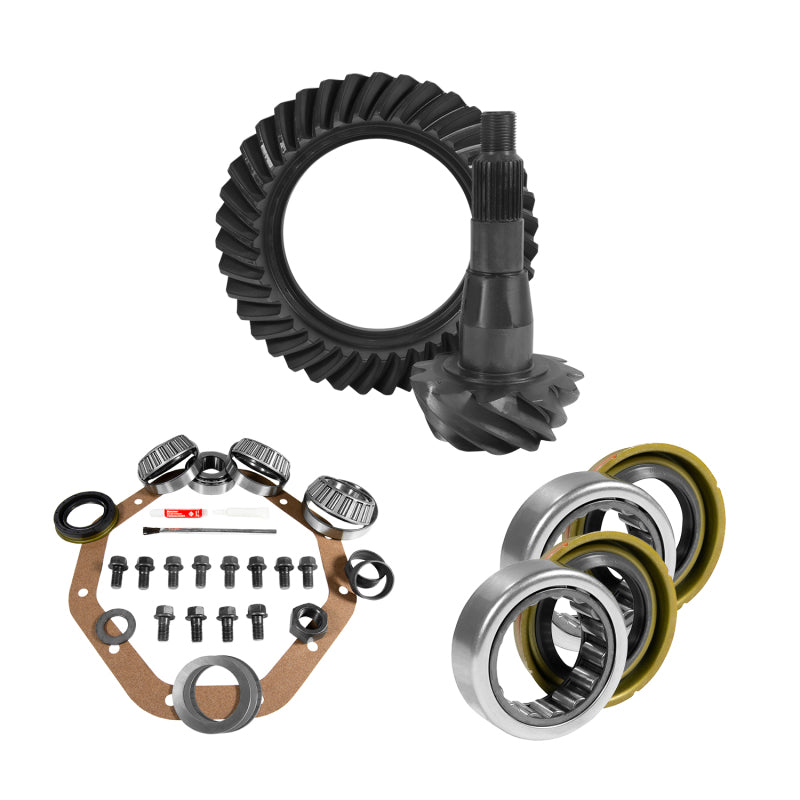 Yukon 9.25in CHY 3.21 Rear Ring & Pinion Install Kit 1.705in Axle Bearings and Seal