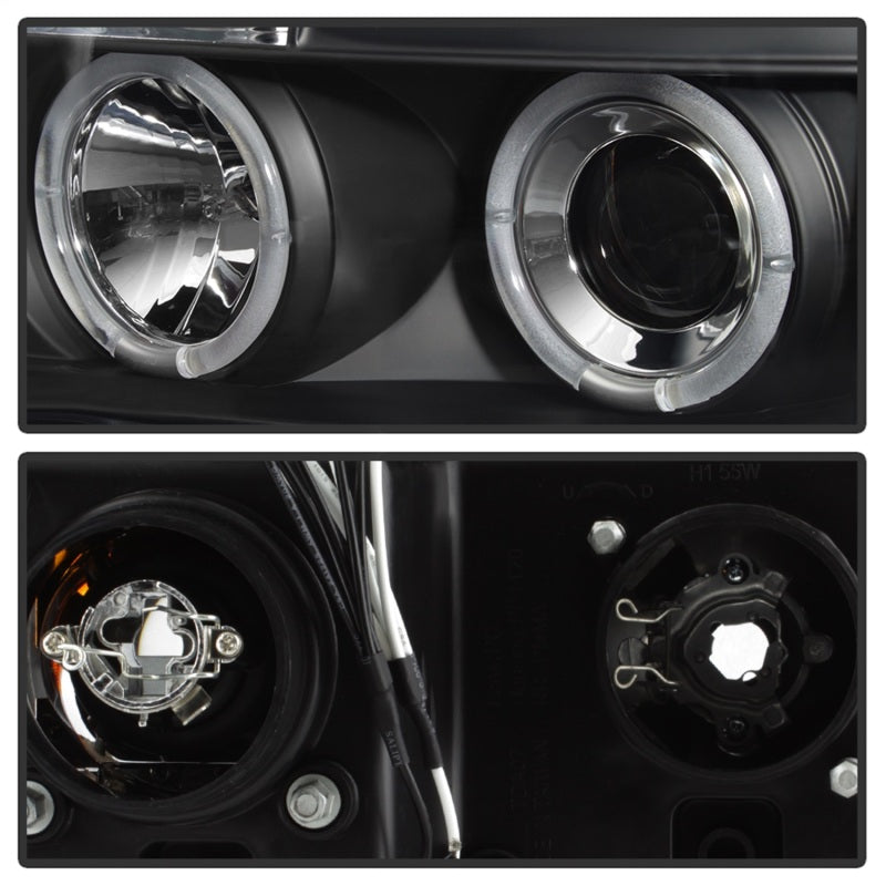 Spyder Toyota Tundra 07-133 Projector Headlights LED Halo LED Blk PRO-YD-TTU07-HL-BK