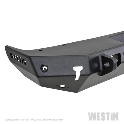 Westin 18-19 Jeep Wrangler JL WJ2 Rear Bumper w/  Sensors (Excl. Wrangler JK) - Textured Black