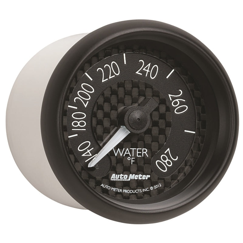 Autometer GT Series 52mm Mechanical 140-280 Deg F Water Temperature Gauge