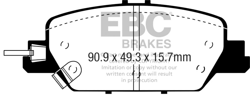 EBC 2017+ Honda CR-V 1.5L Turbo Ultimax2 Rear Brake Pads