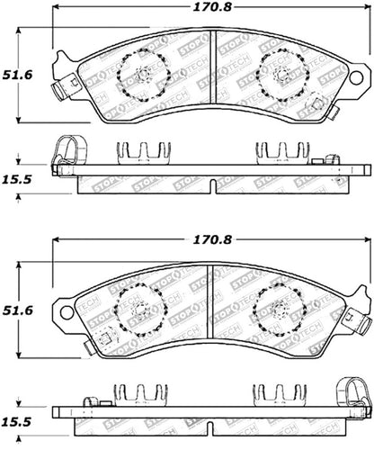 StopTech Street Touring Brake Pads